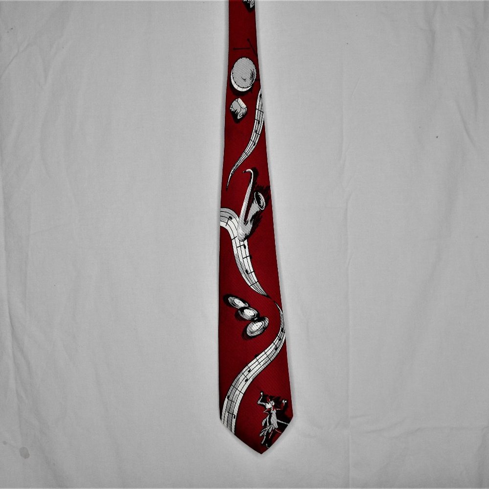 40's Men's Hand Painted Tie